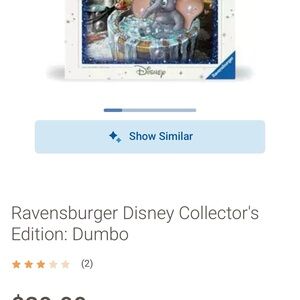 Ravensburger Dumbo Puzzle with Blue and Pink Accents